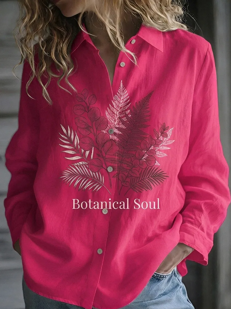 Botanical Soul Fern Casual Shirt Fresh