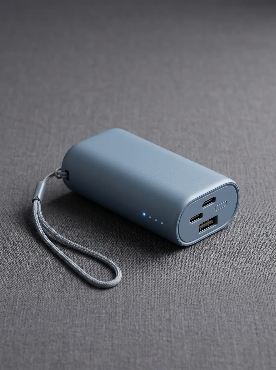 Blue Matte Portable Power Bank