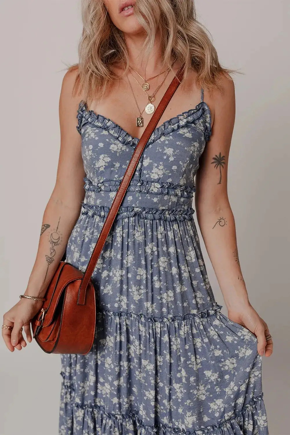Polished Tie Detail Midi Dress