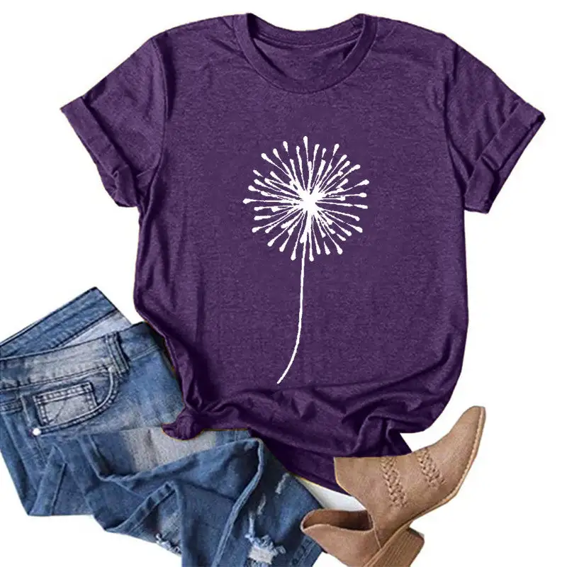 Refined Round-Neck Short-Sleeve Knit T-Shirt