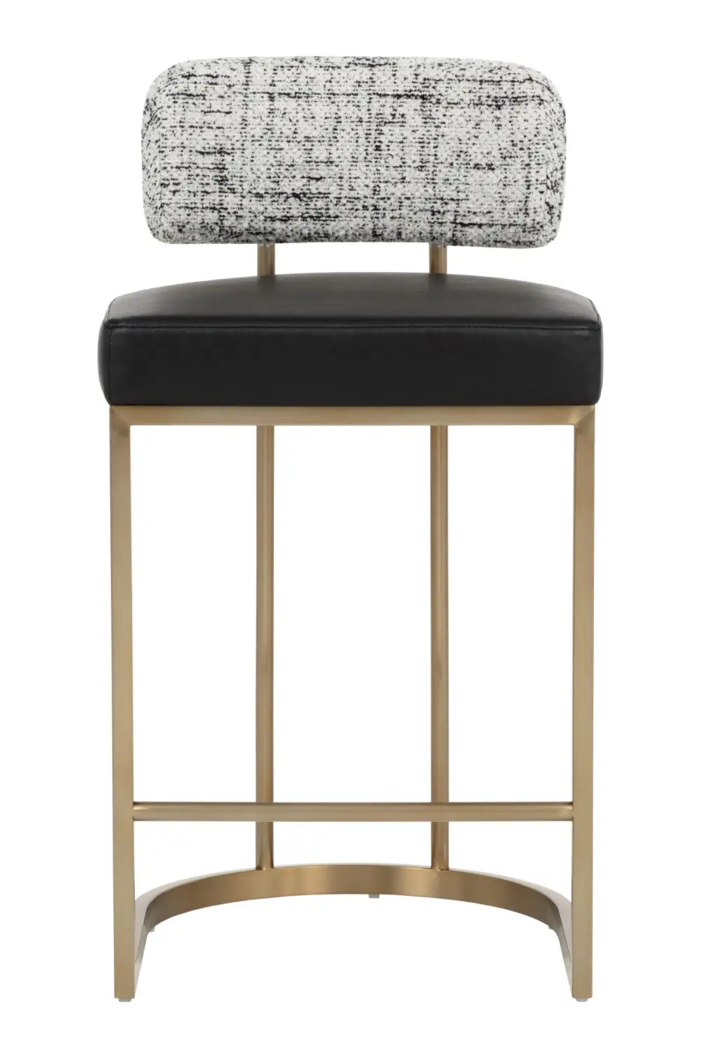 Brass-Frame Counter Stool