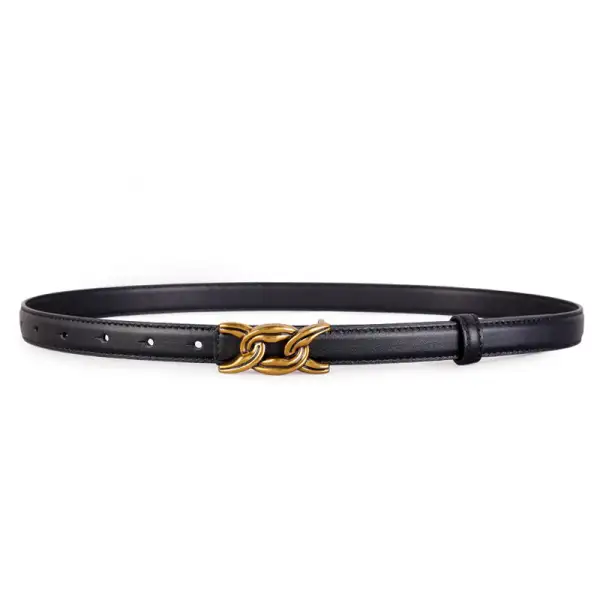 Contemporary Chain Detail Casual Belt