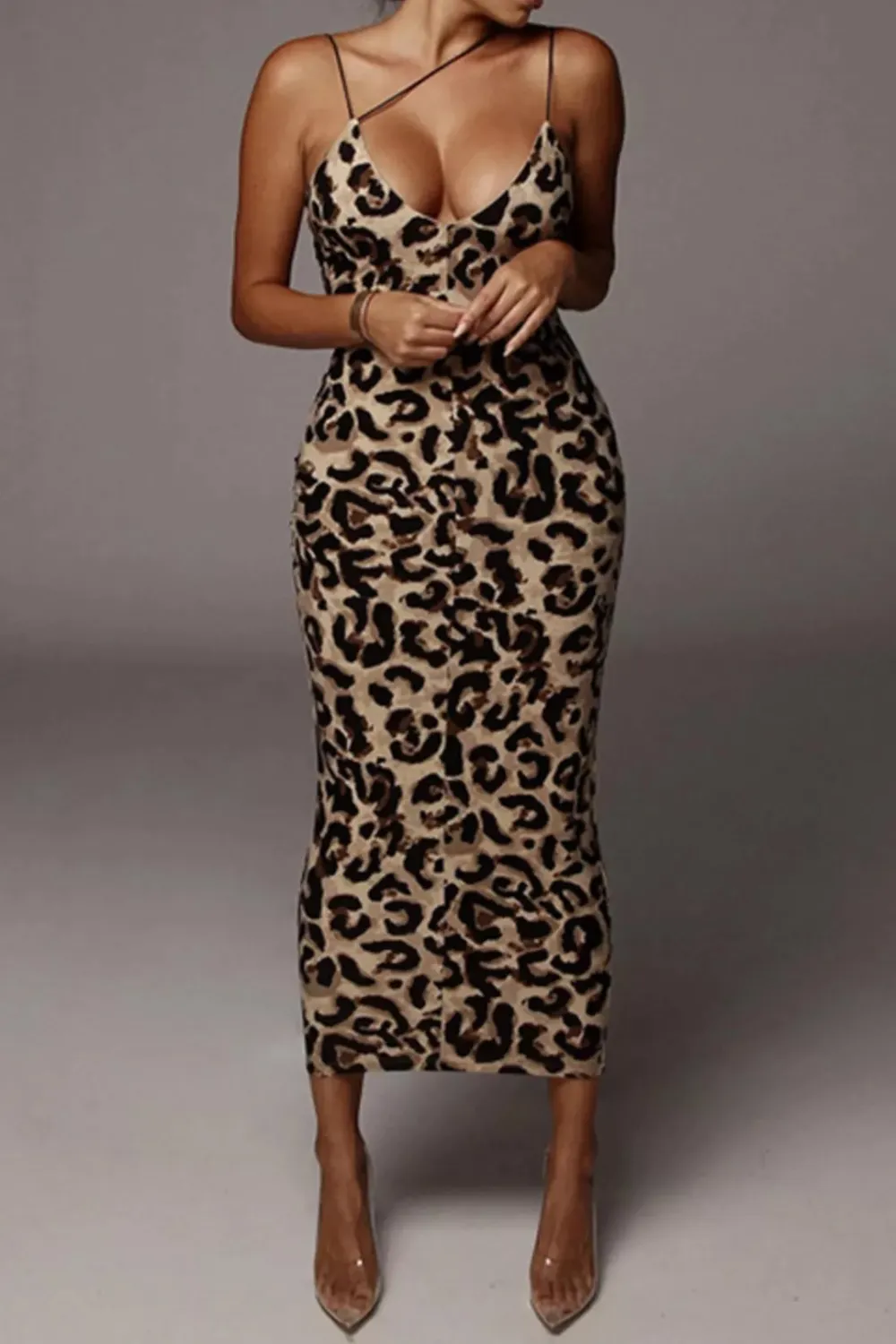 Soft Spaghetti Strap Midi Dress