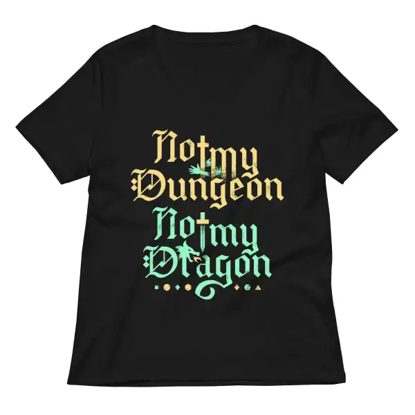 Dungeon Dragon V Neck Tee