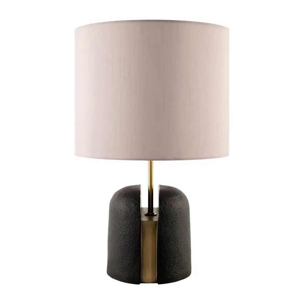 Art Deco Linen Shade Modern Linen Resin Table Lamp