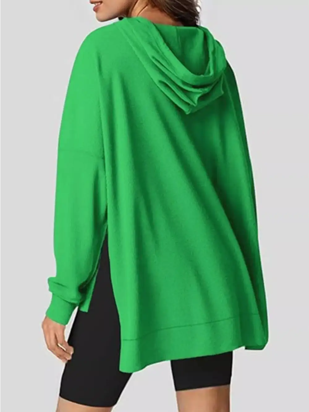 Refined Drawstring Pocketed Oversized Hoodie
