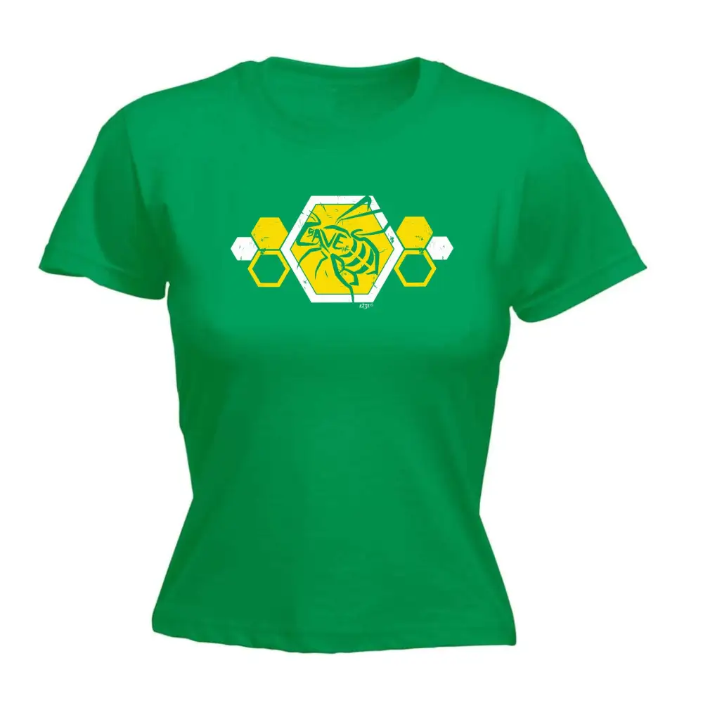 Save Bees Graphic Fitted Tee