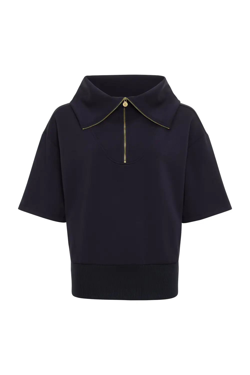 Polished Knit Quarter Zip Sweatshirt
