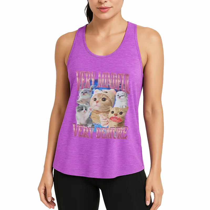 Very Mindful Demure Cat Meme Athletic Tank