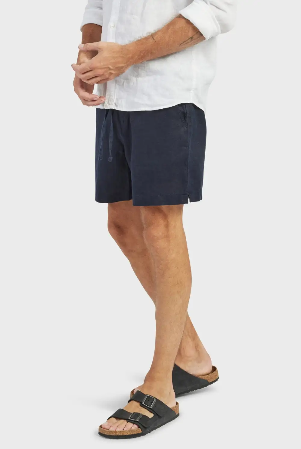Durable Cotton Blend Drawstring Casual Travel Shorts