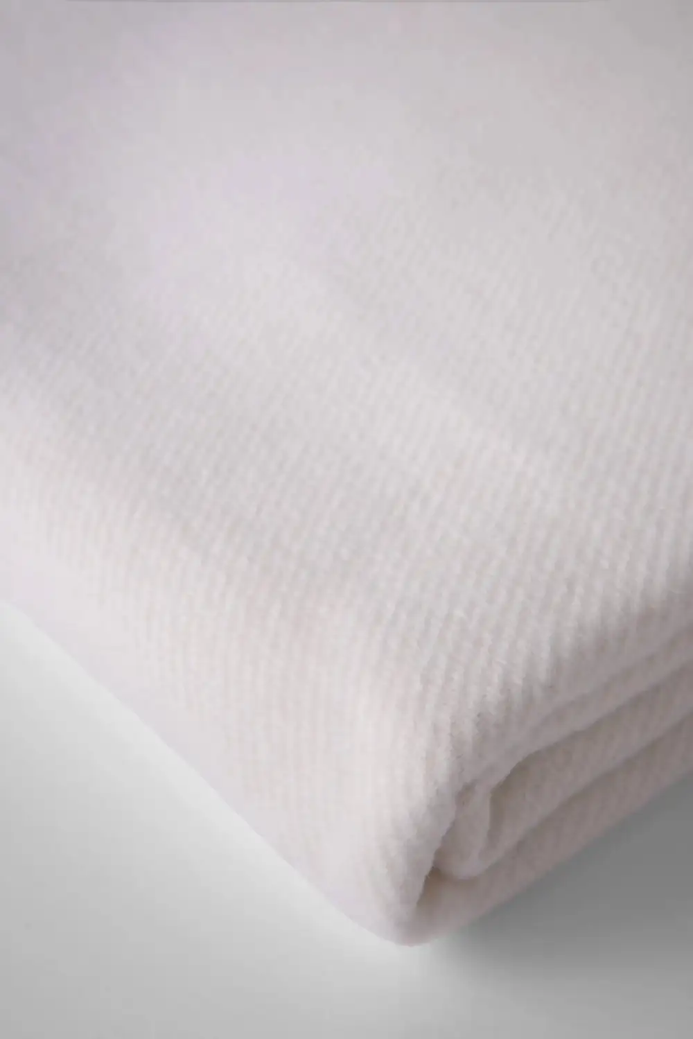 Solid Cotton Blend Throw