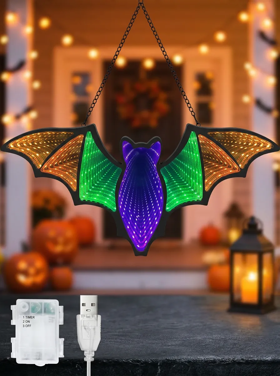 Bat-Shape Halloween Bat Light
