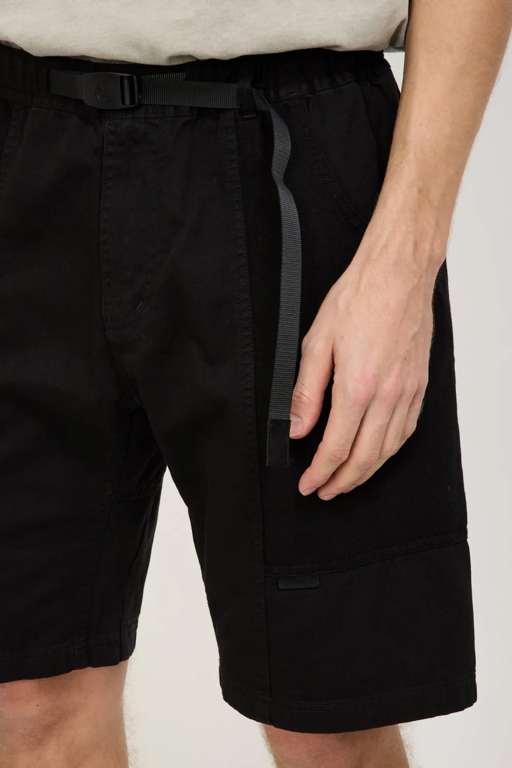 Black Straight Cut Loose Fit Shorts