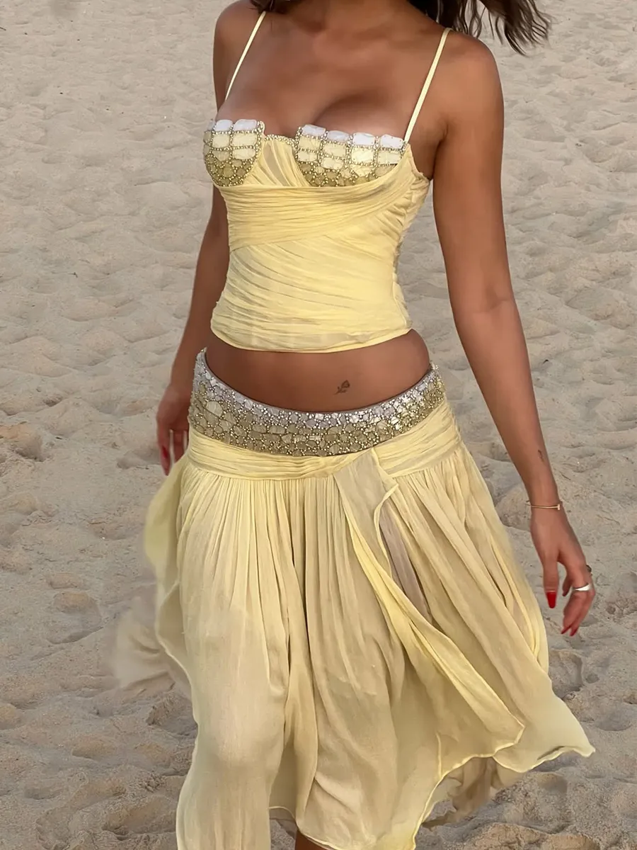 Cassidy Chiffon Two Piece Set