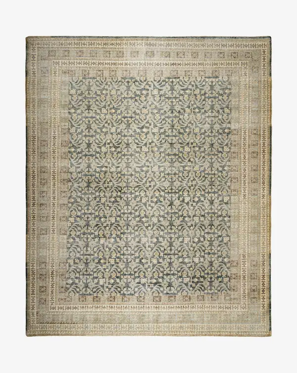 Soft-Underfoot Durable-Weave Hand-Knotted Wool Area Rug