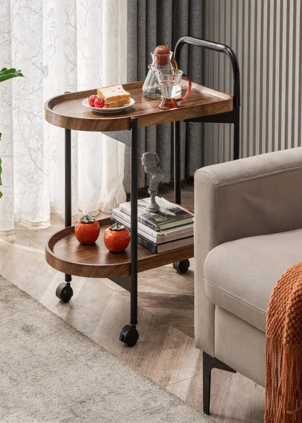 Brown  Utility Trolley