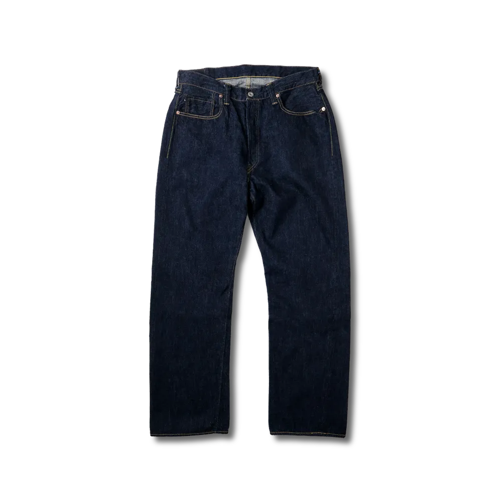 Textured Selvedge Straight Wide Fit Men's Casual Jeans