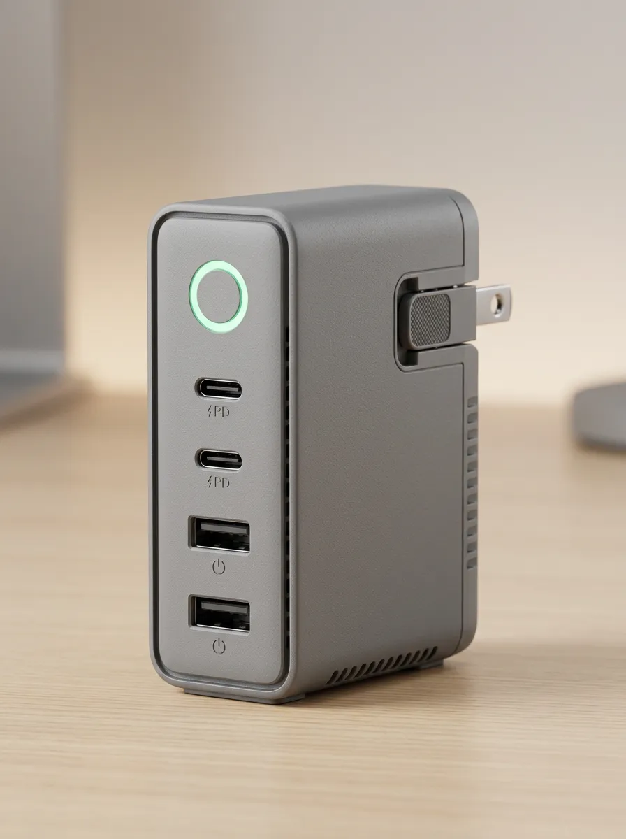 Multi-Port LED Wall Charging Adapter