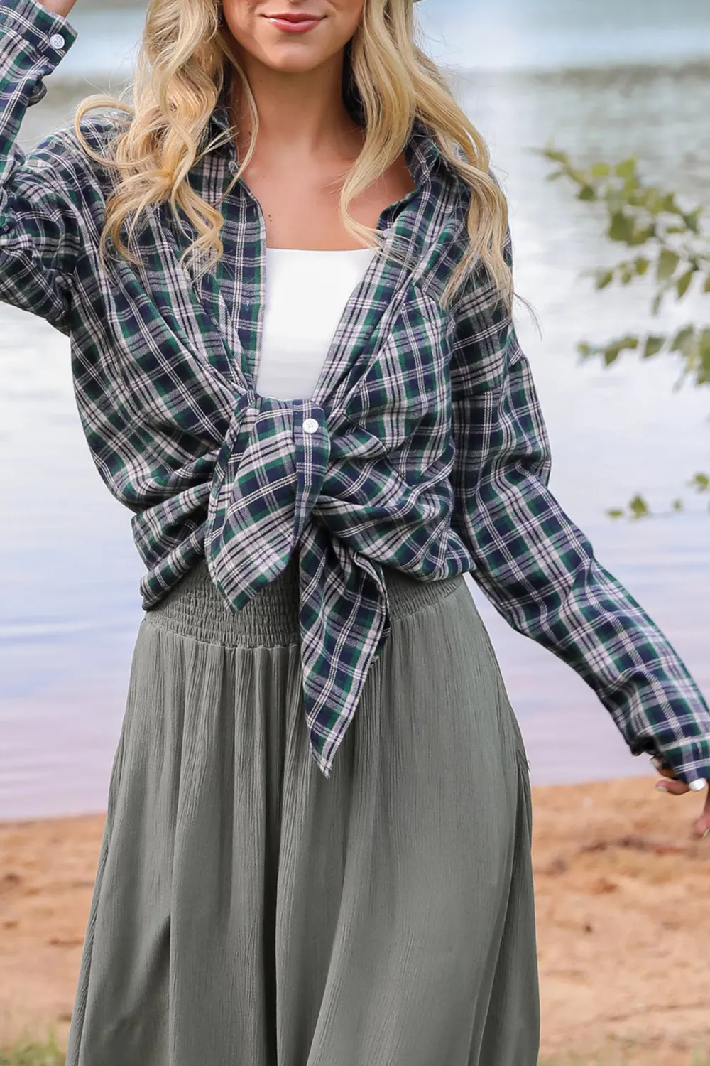 Green Plaid Flannel