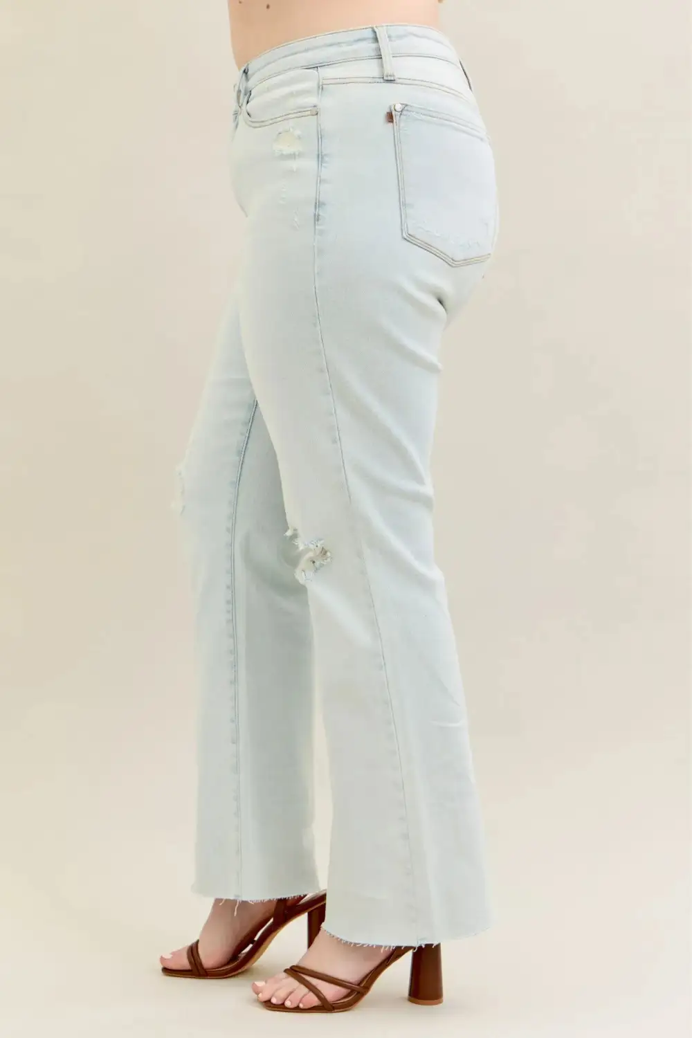 Easy Flare Leg Denim Jeans