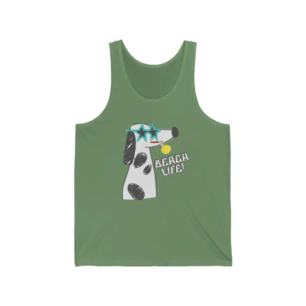 Beach Dog Graphic Tank Top