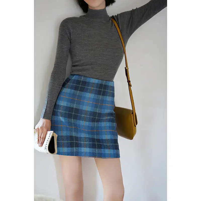 Chic Utility Mini Plaid Skirt