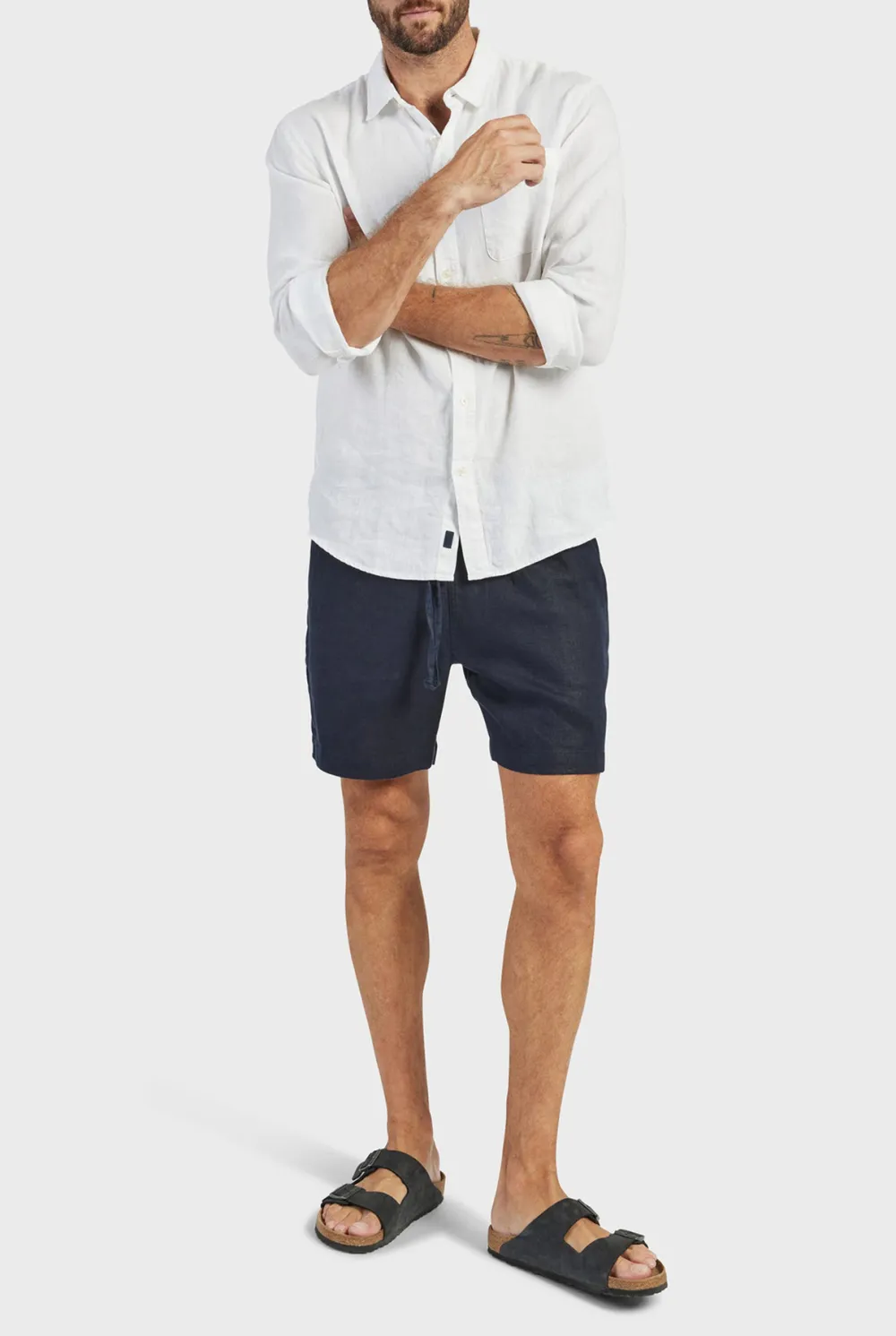 Durable Cotton Blend Drawstring Casual Travel Shorts