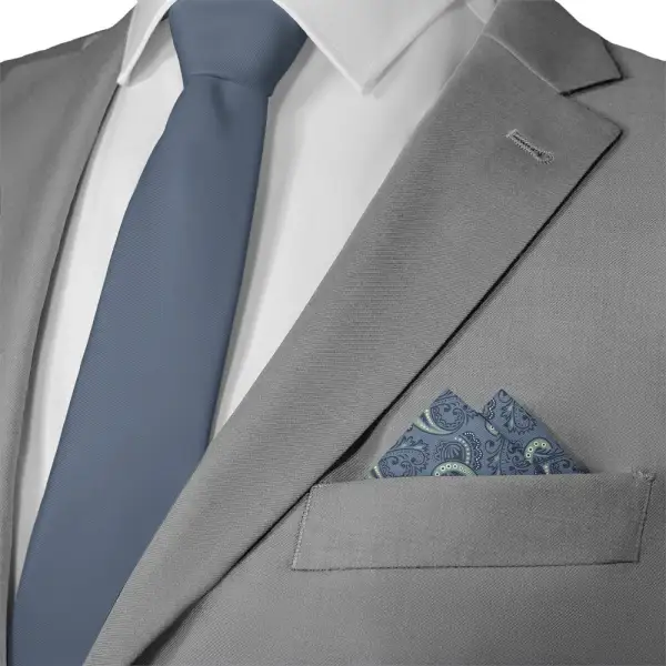 Sleek Refined Paisley Pocket Square