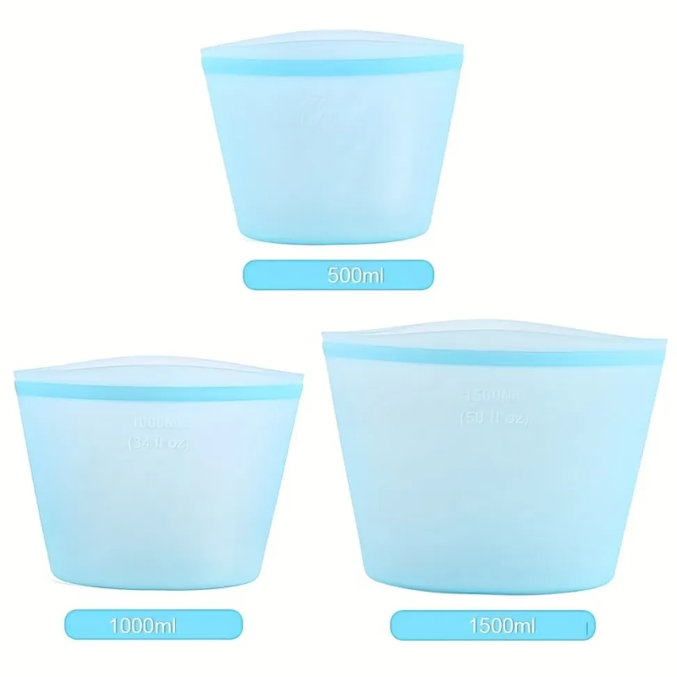 Reusable Silicone Freezer Bag