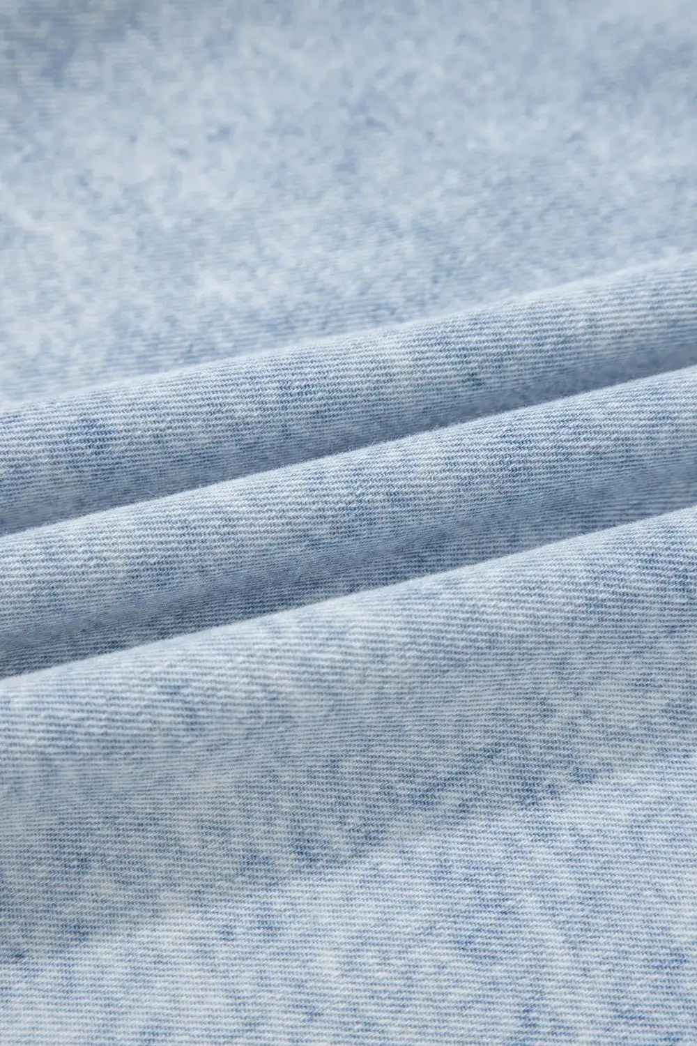 Ruffle Pleated Detail Vintage Washed Top