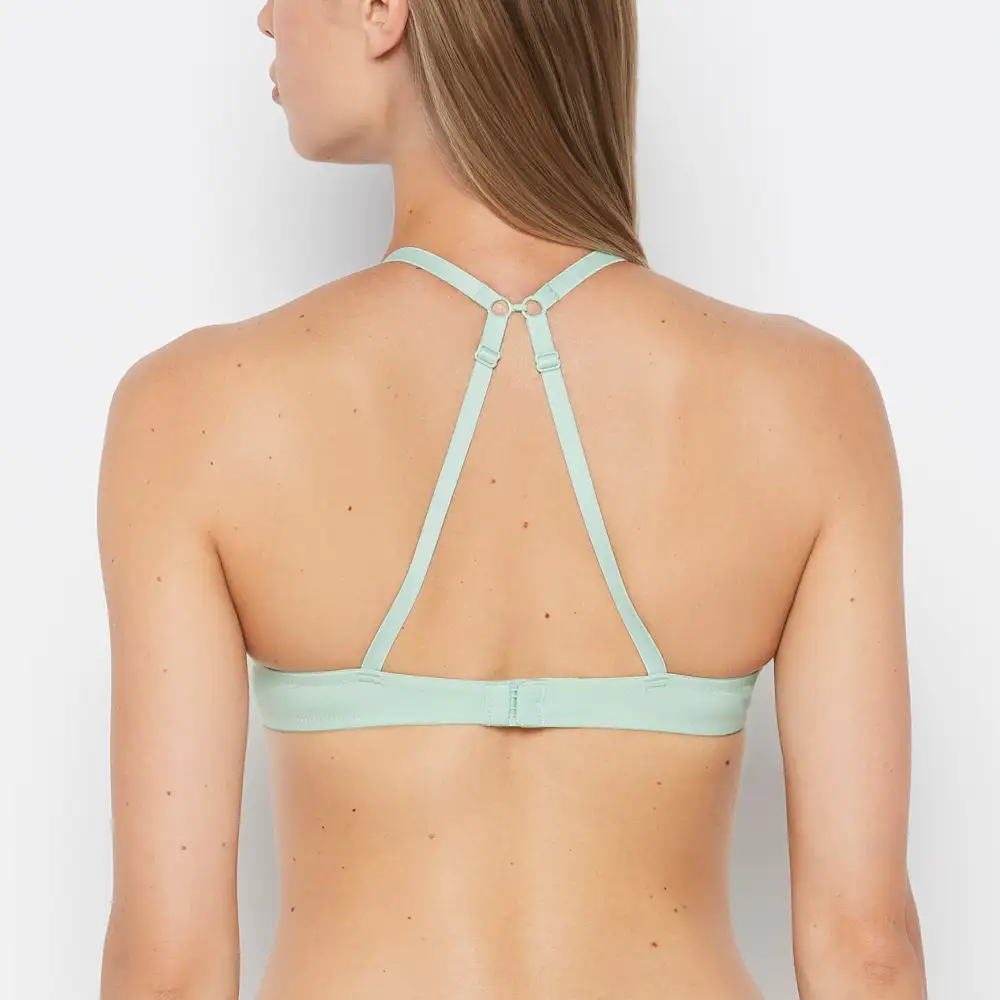 Minimal Charmed Push Up Plunge Lace Cup Bra