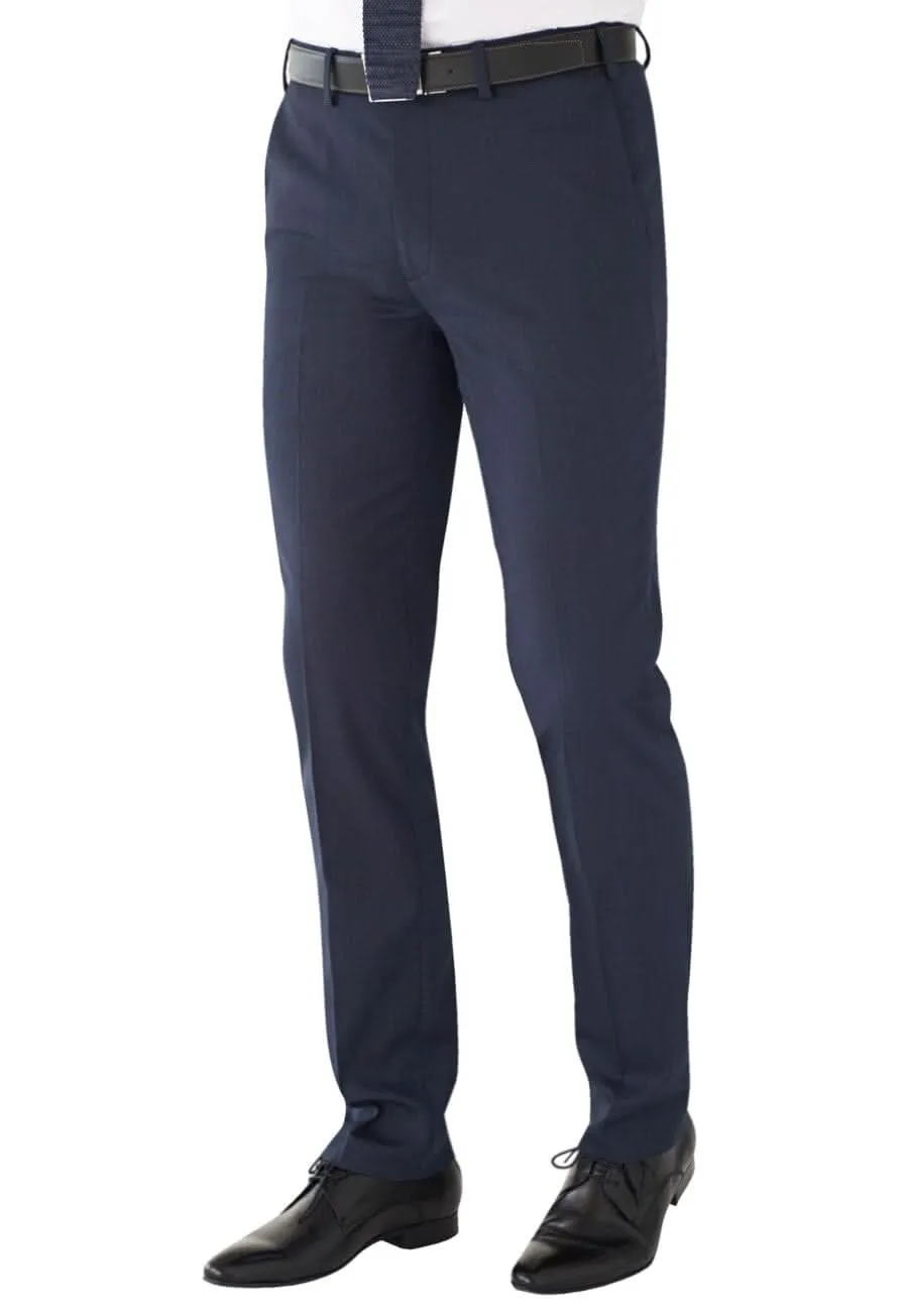 Men's Slim Leg Slim Fit Flat Front Suit Trousers