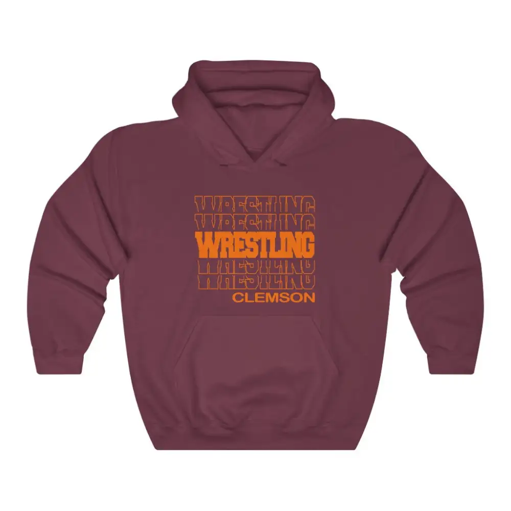 Varsity Wrestling Stacked Letter Hoodie