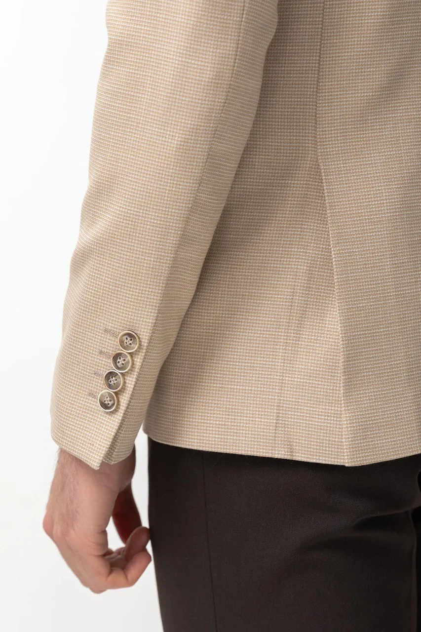 Dressy Slim Fit Plaid Blazer