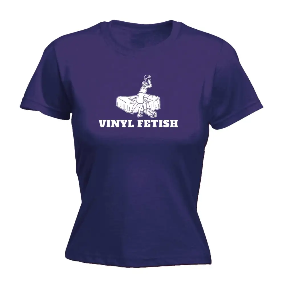 Vinyl Record Graphic Fitted Tee
