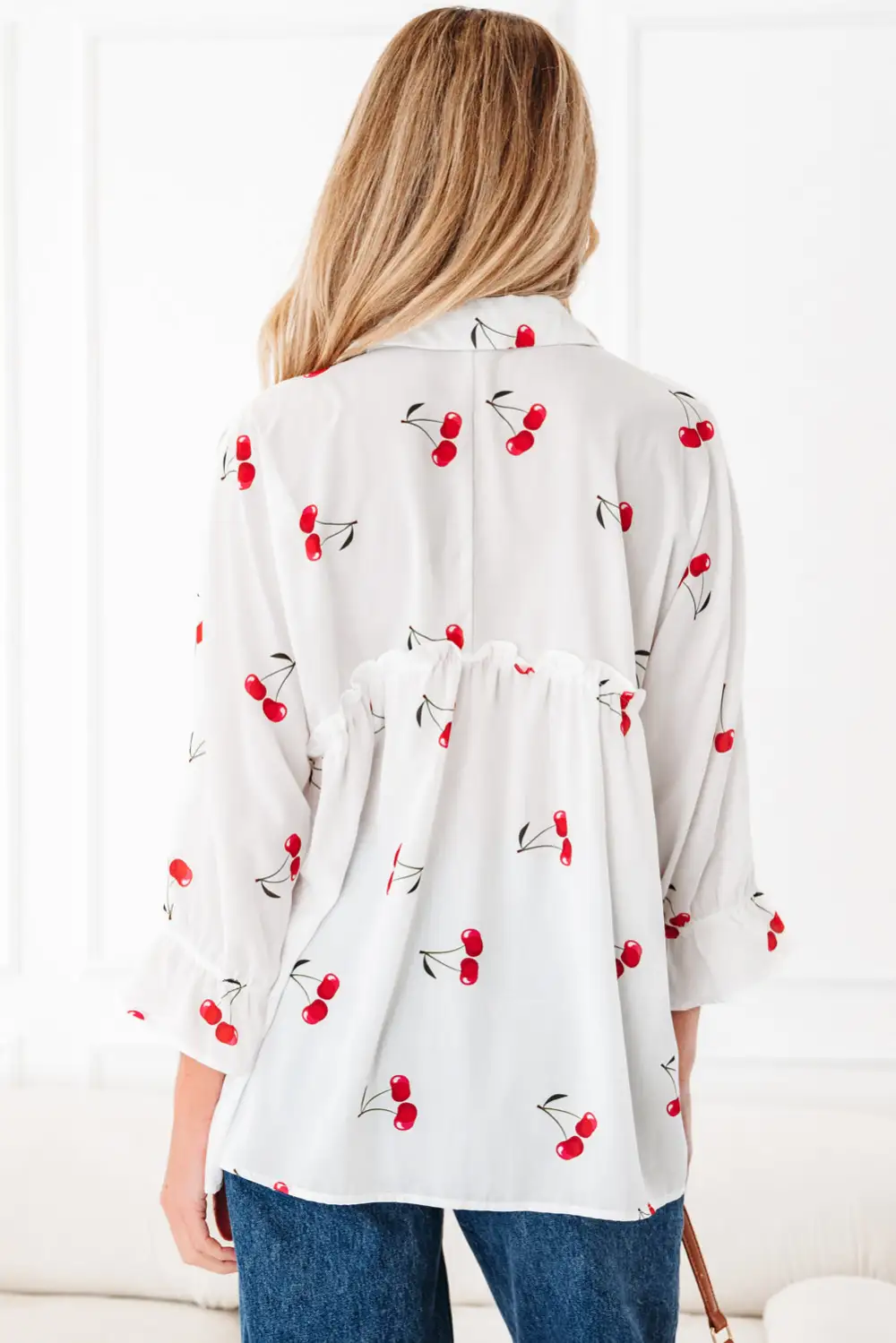 Frilled Collared Blouse