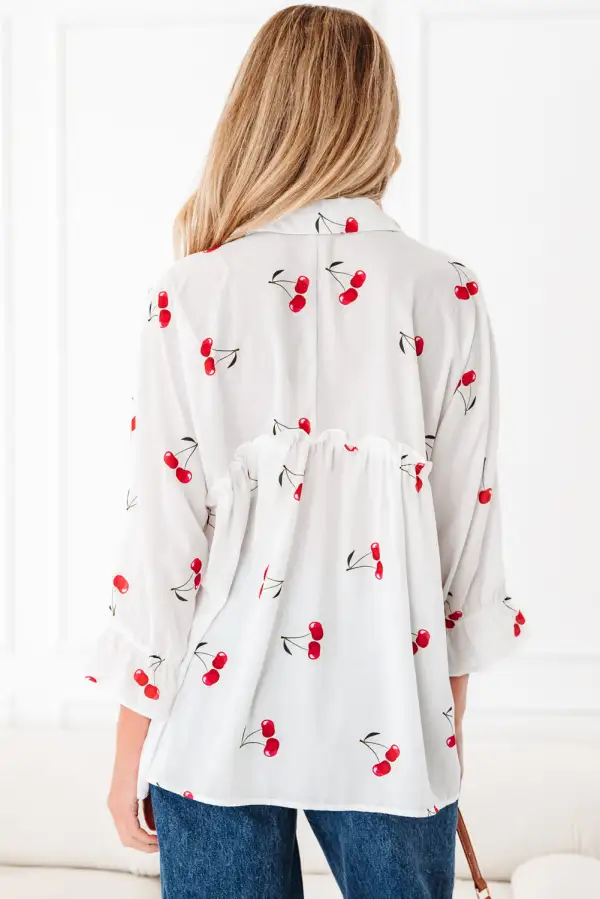 Frilled Collared Blouse