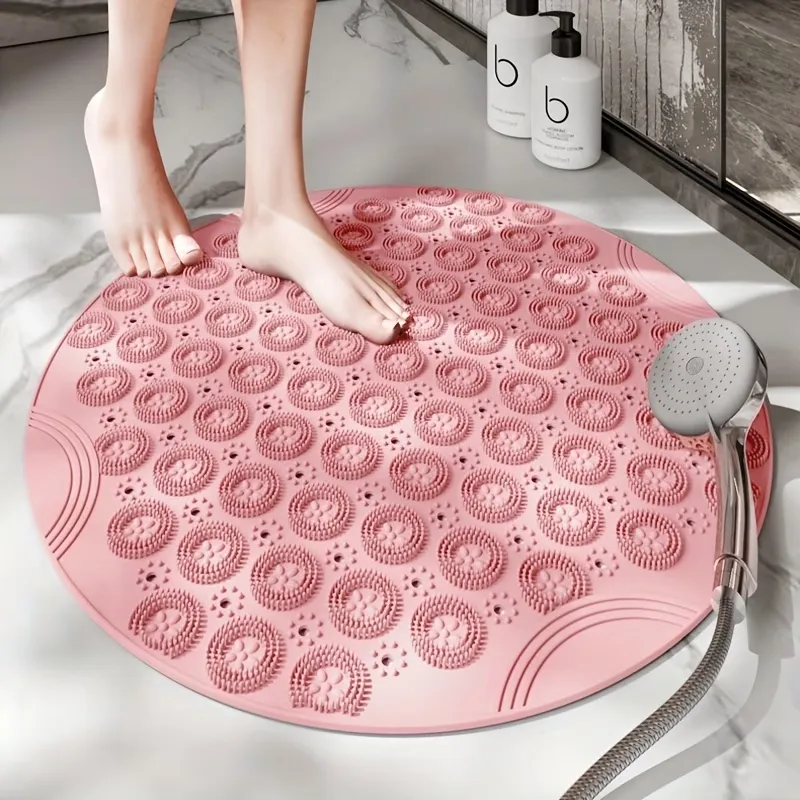 Round Silicone Shower Mat