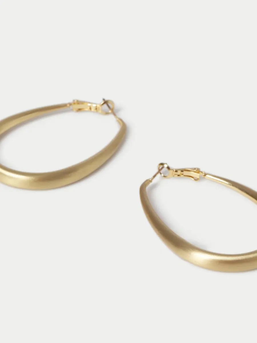 Oval Hoop Earrings