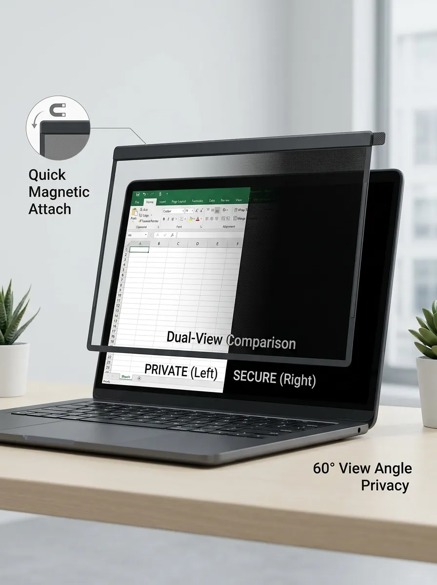 Laptop Privacy Magnetic Anti-Glare Screen Protector