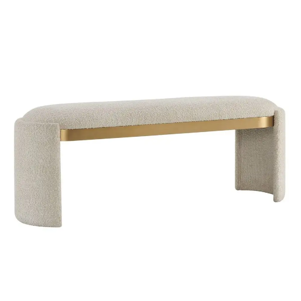 Refined Boucle Accent Bench