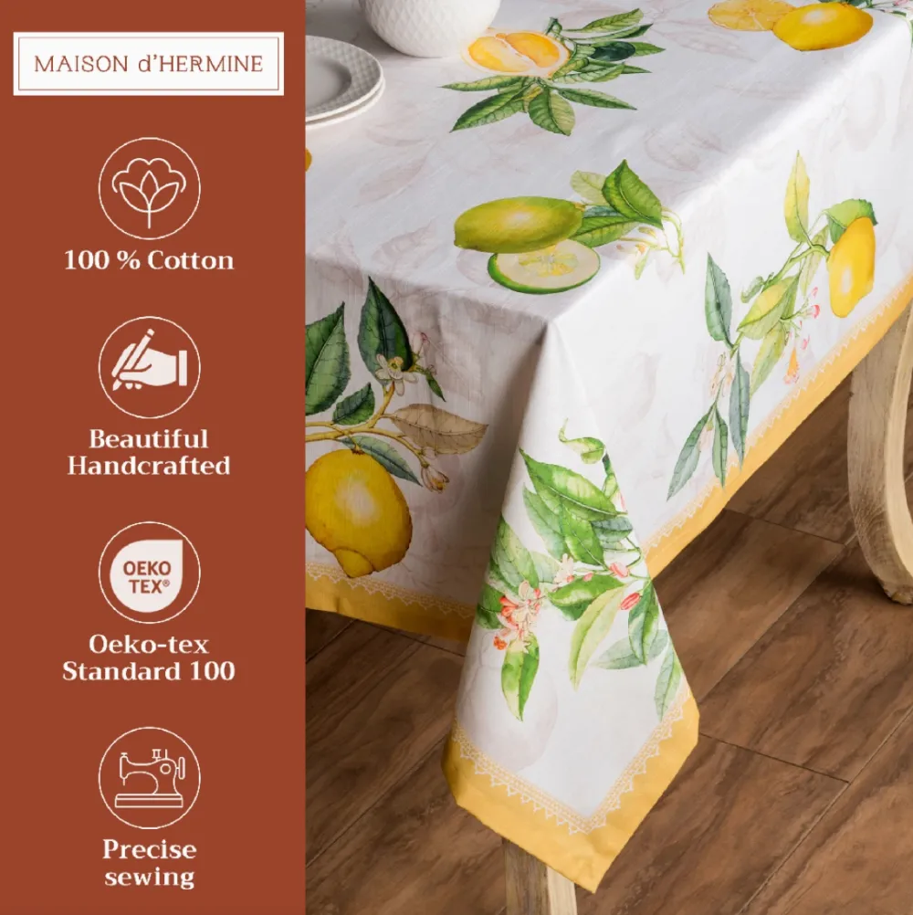 Limoncello Cotton Tablecloth