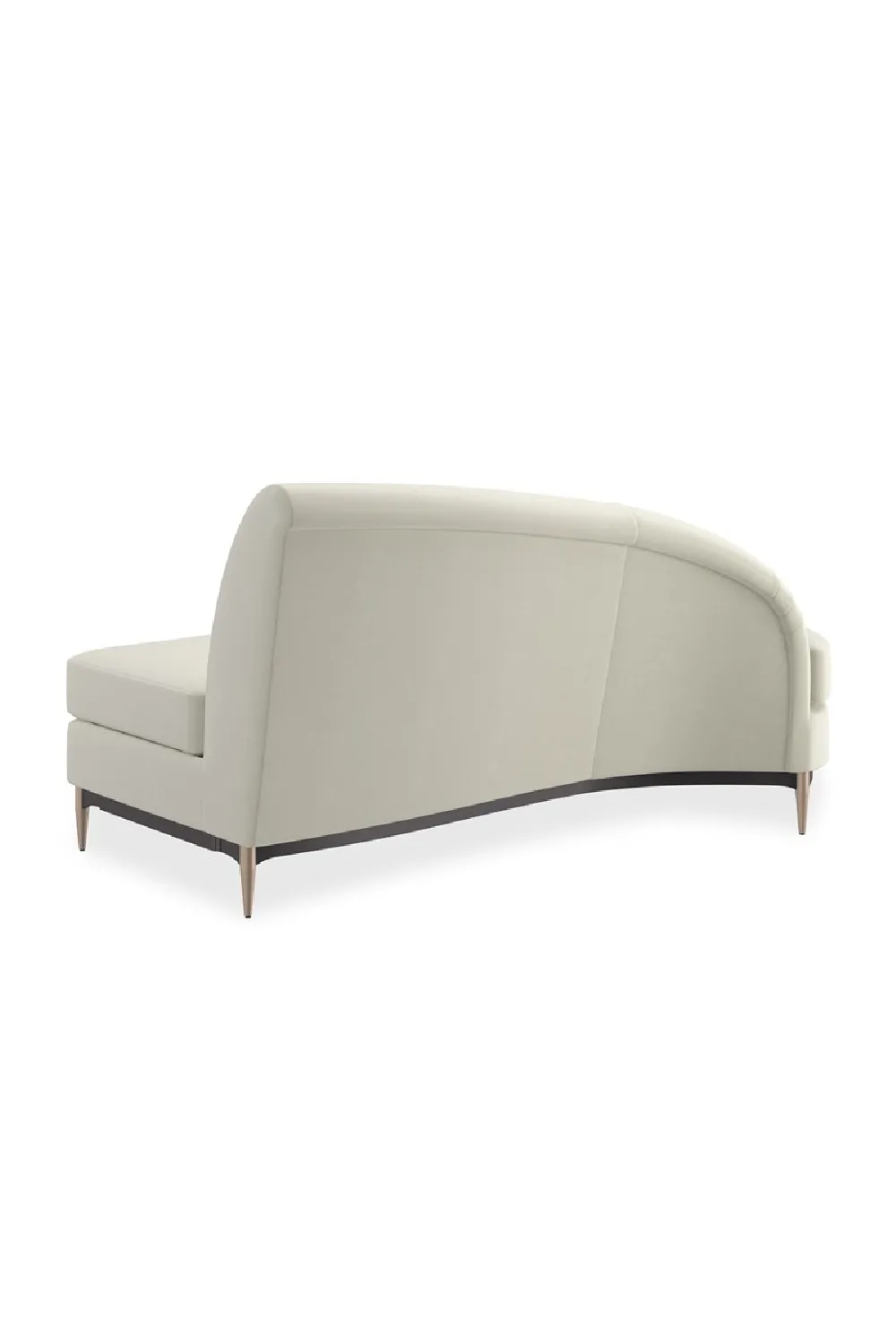 Minimal Sectional Velvet Sectional Sofa
