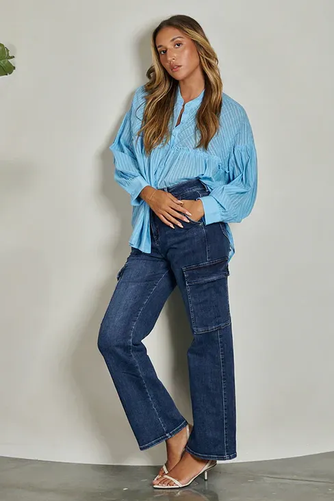 Clean Cut Denim Jeans