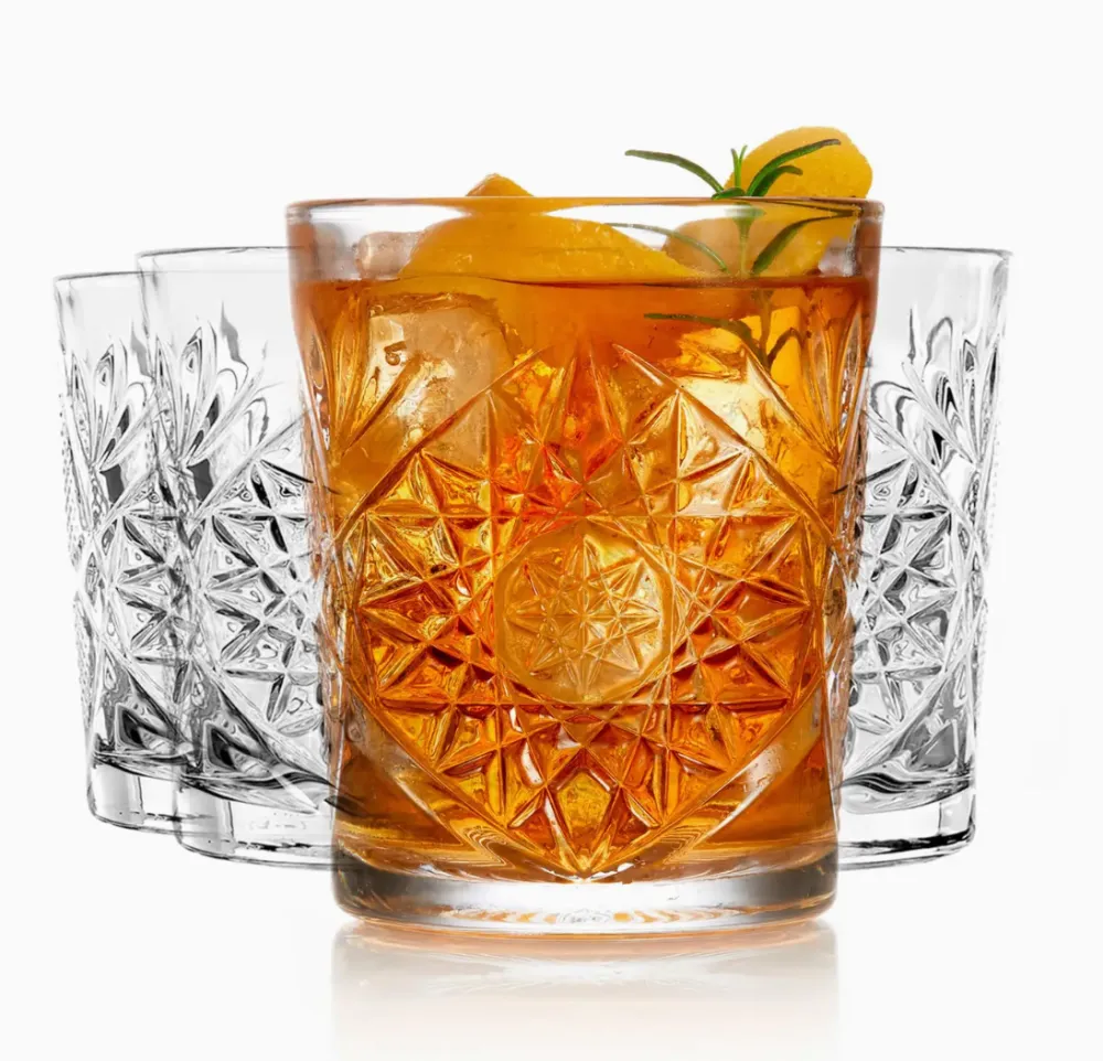 Faceted Old Fashioned Glass Set