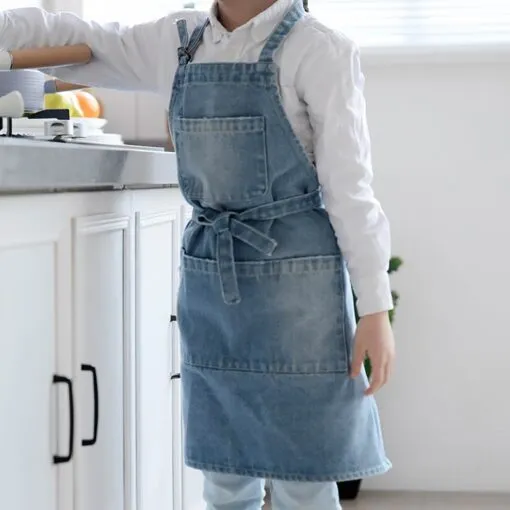 Kids Bib Denim Work Apron