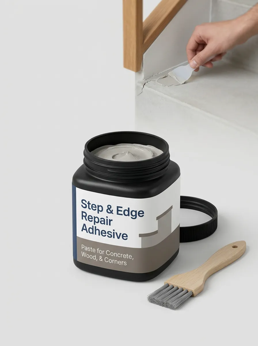 Step-Edge Concrete Wood-Surface Step Repair Adhesive