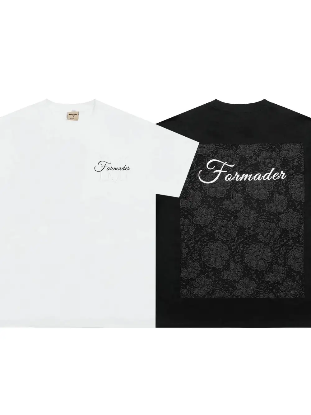 Letter Graphic Embroidered Crew Neck Tee