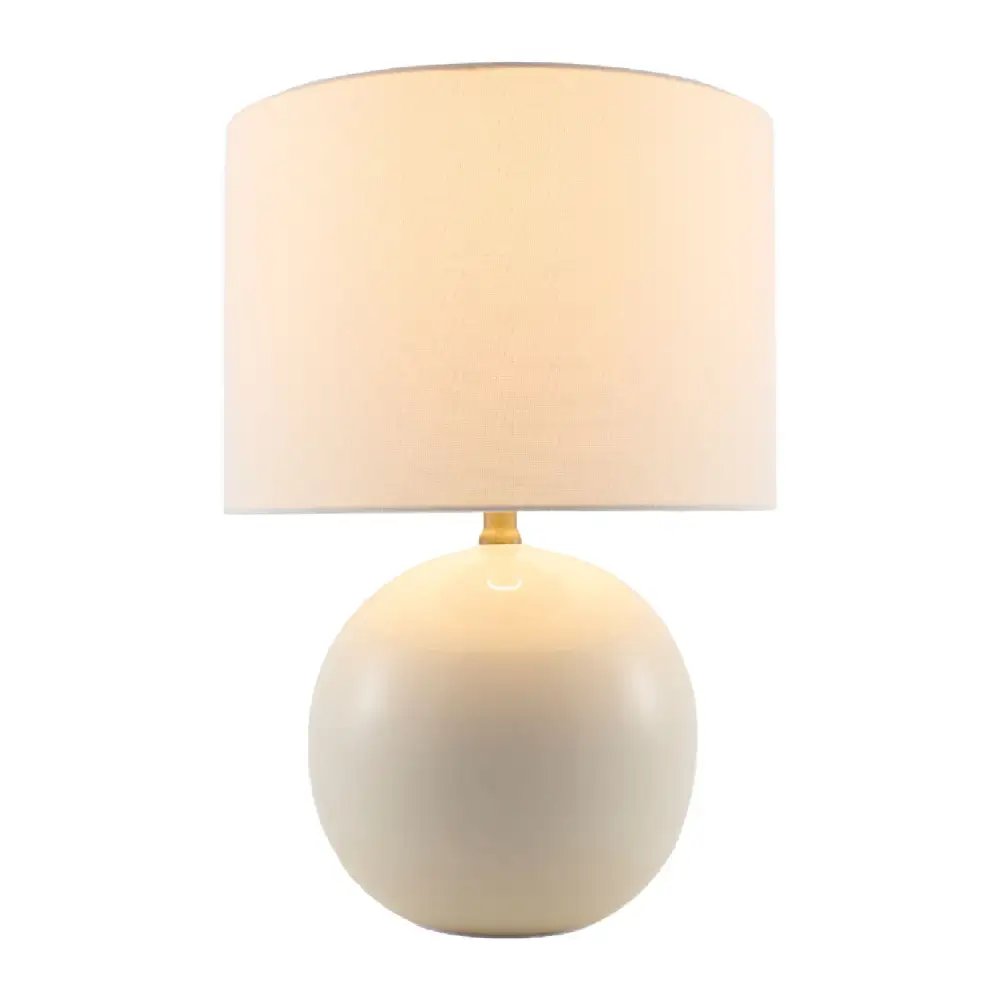 Minimalist Modern Ceramic Metal Jute Table Lamp