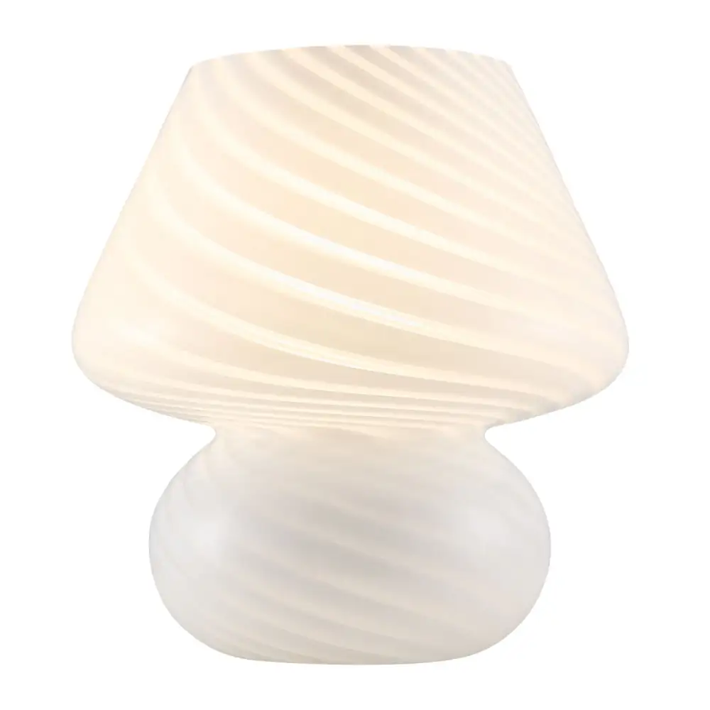 Textured Painted Glass Table Lamp